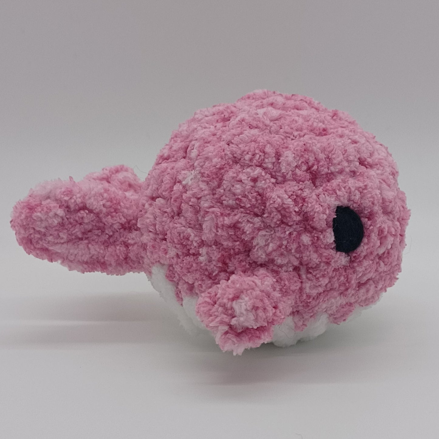 Mini Whale Plush with Yarn Eyes