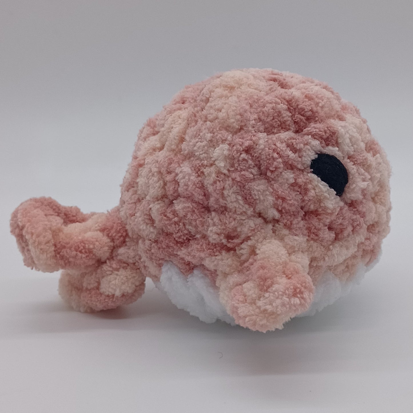 Mini Whale Plush with Yarn Eyes