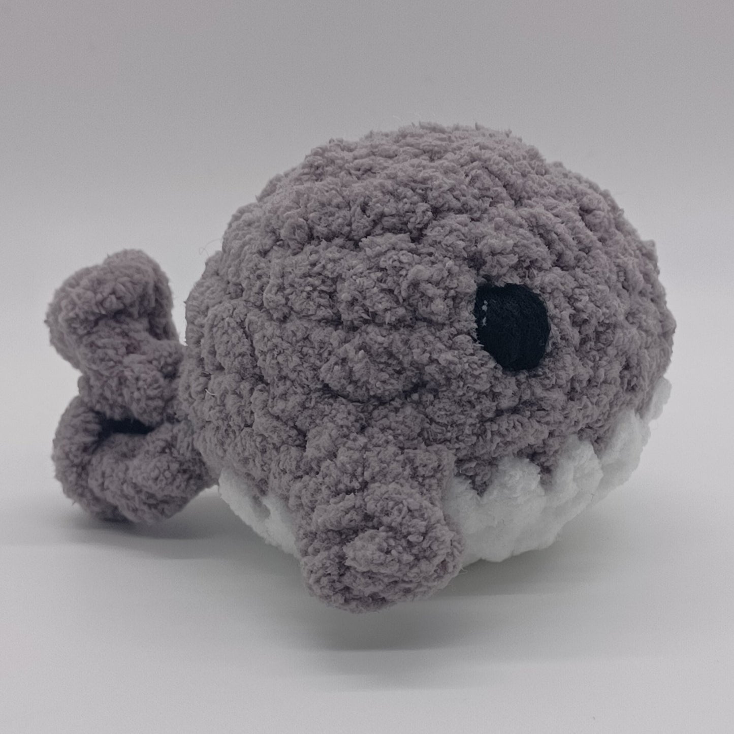 Mini Whale Plush with Yarn Eyes