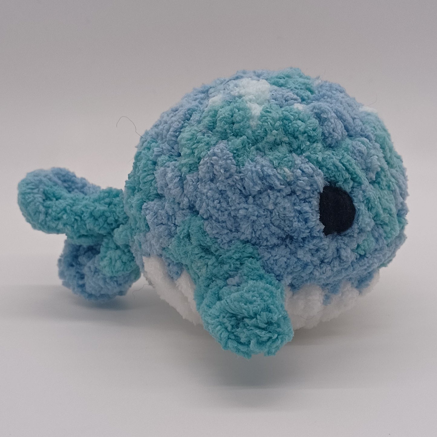 Mini Whale Plush with Yarn Eyes