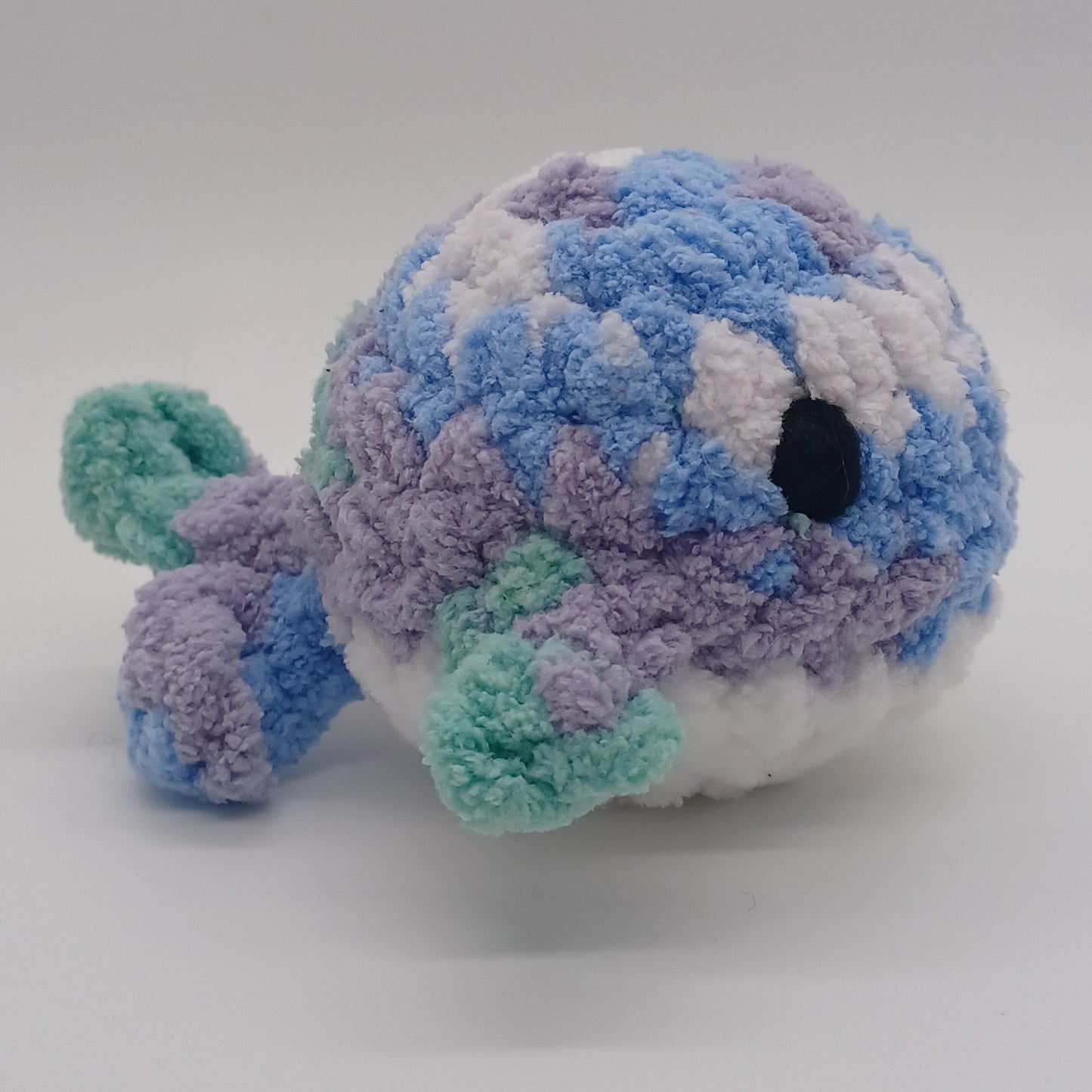 Mini Whale Plush with Yarn Eyes