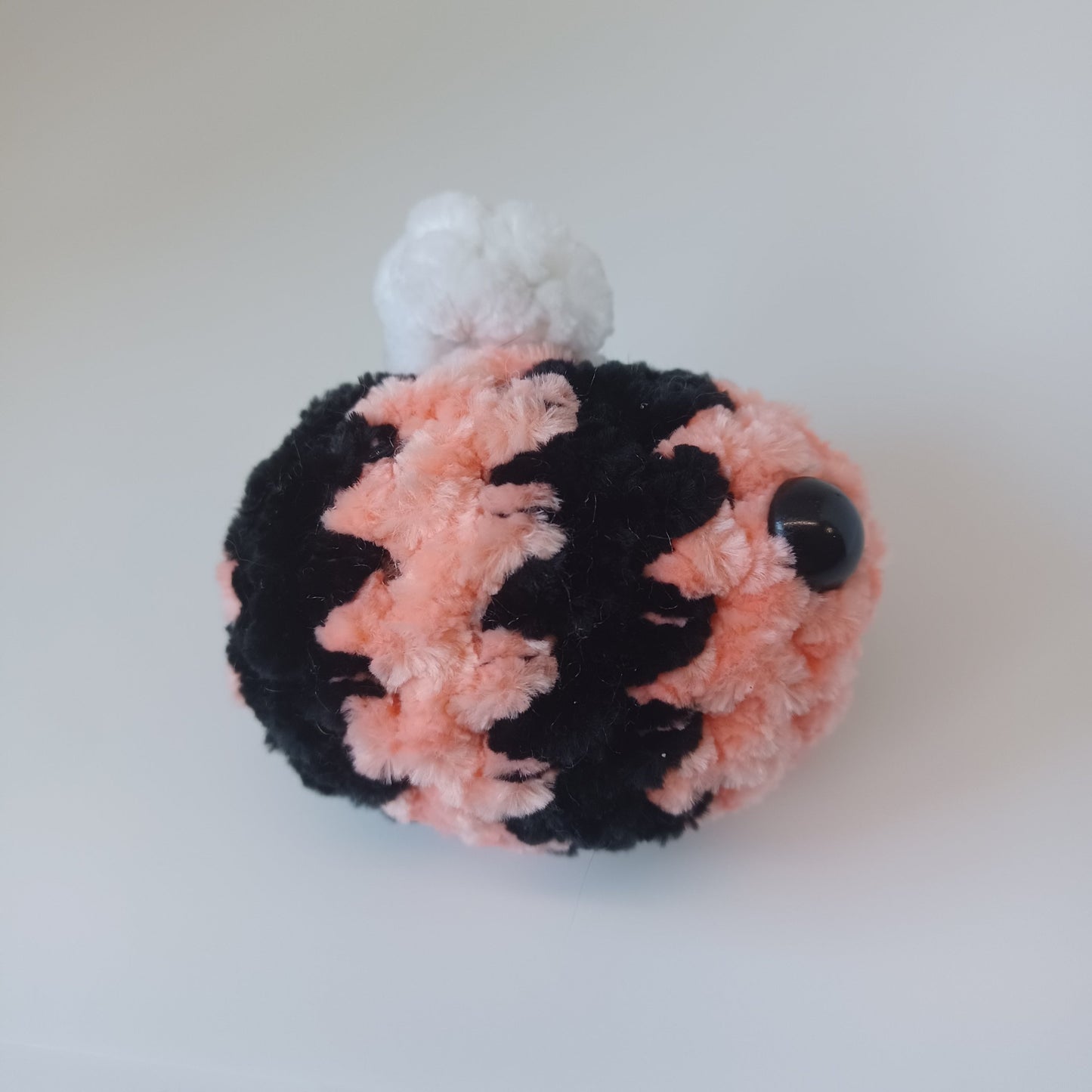 Black Stripe Bee Keychain