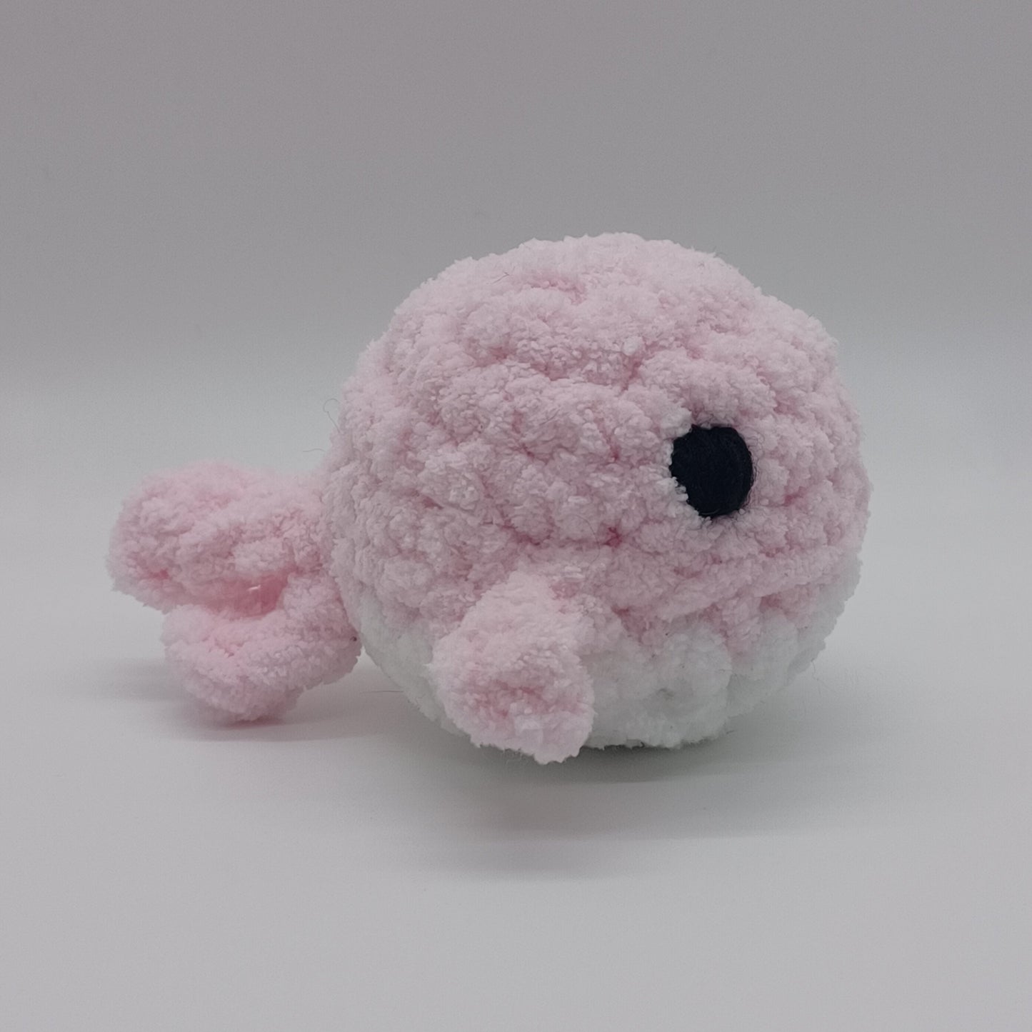 Mini Whale Plush with Yarn Eyes