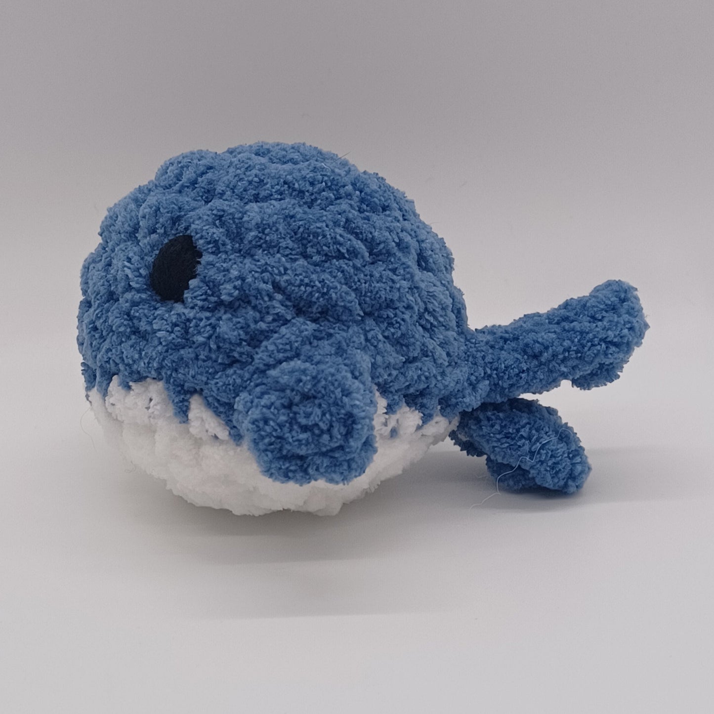 Mini Whale Plush with Yarn Eyes