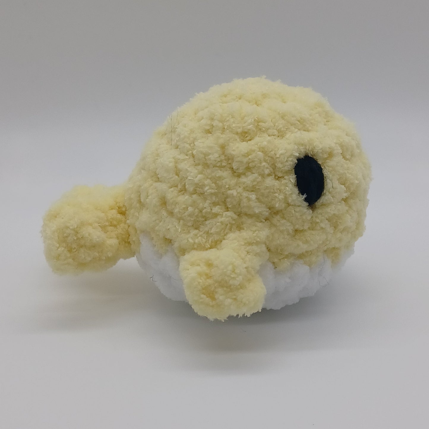 Mini Whale Plush with Yarn Eyes