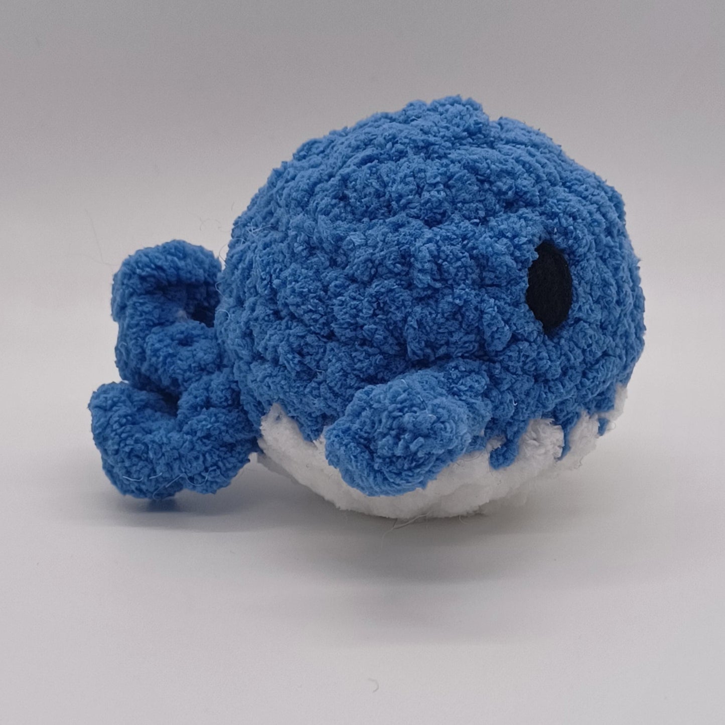 Mini Whale Plush with Yarn Eyes