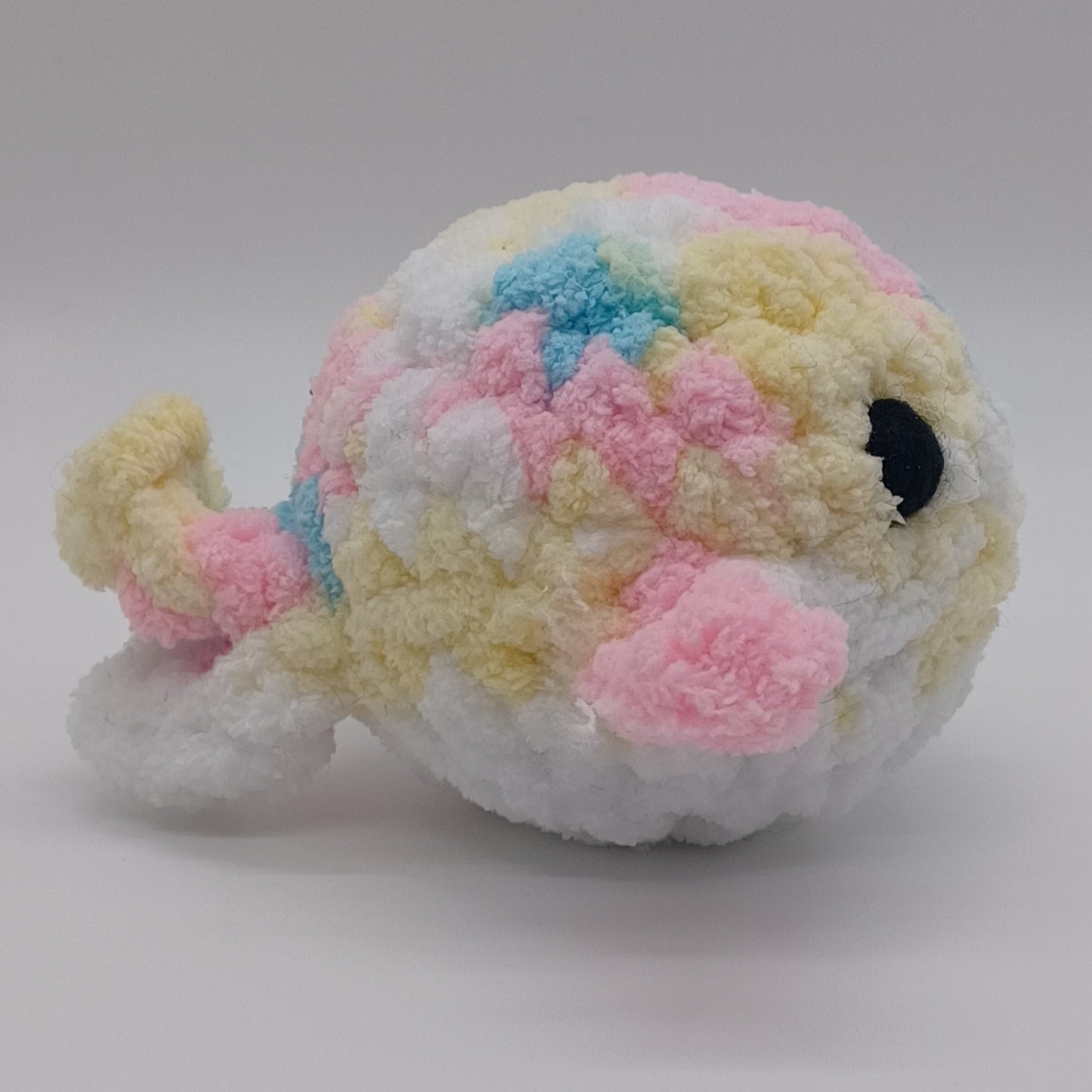 Mini Whale Plush with Yarn Eyes