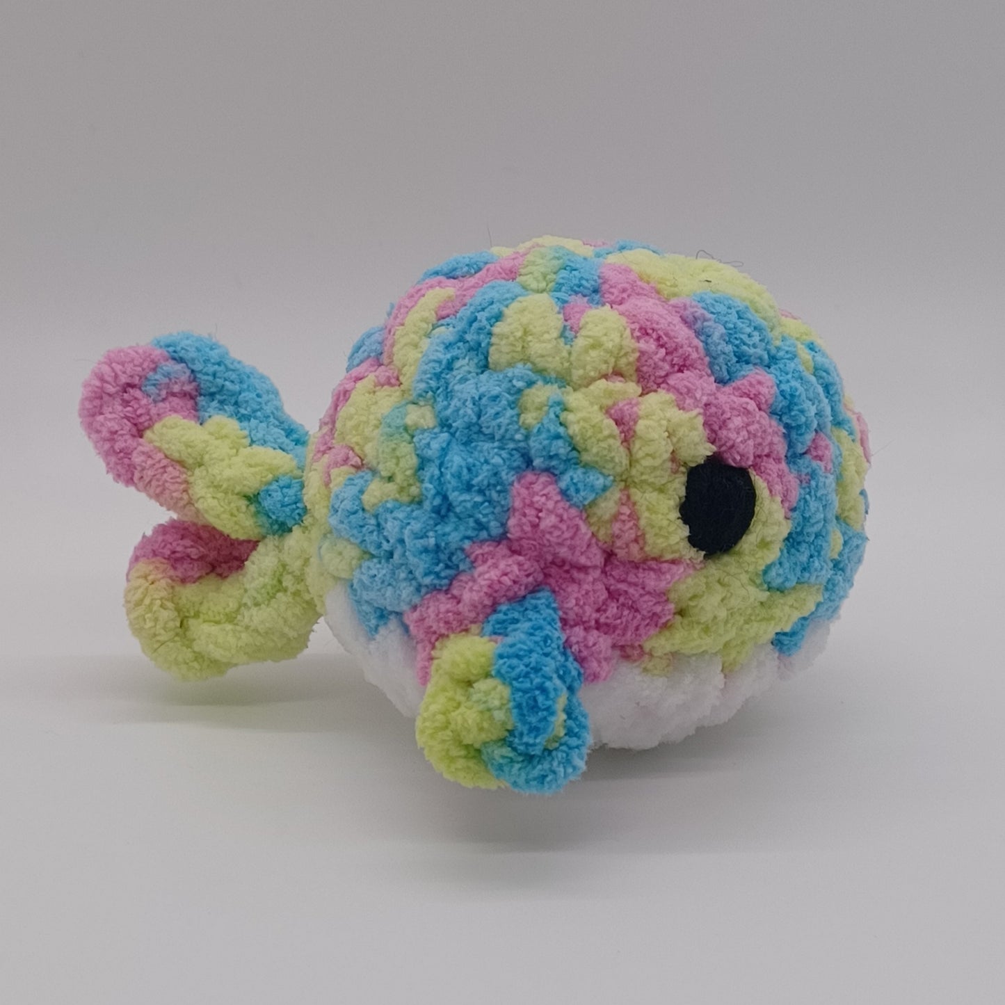 Mini Whale Plush with Yarn Eyes