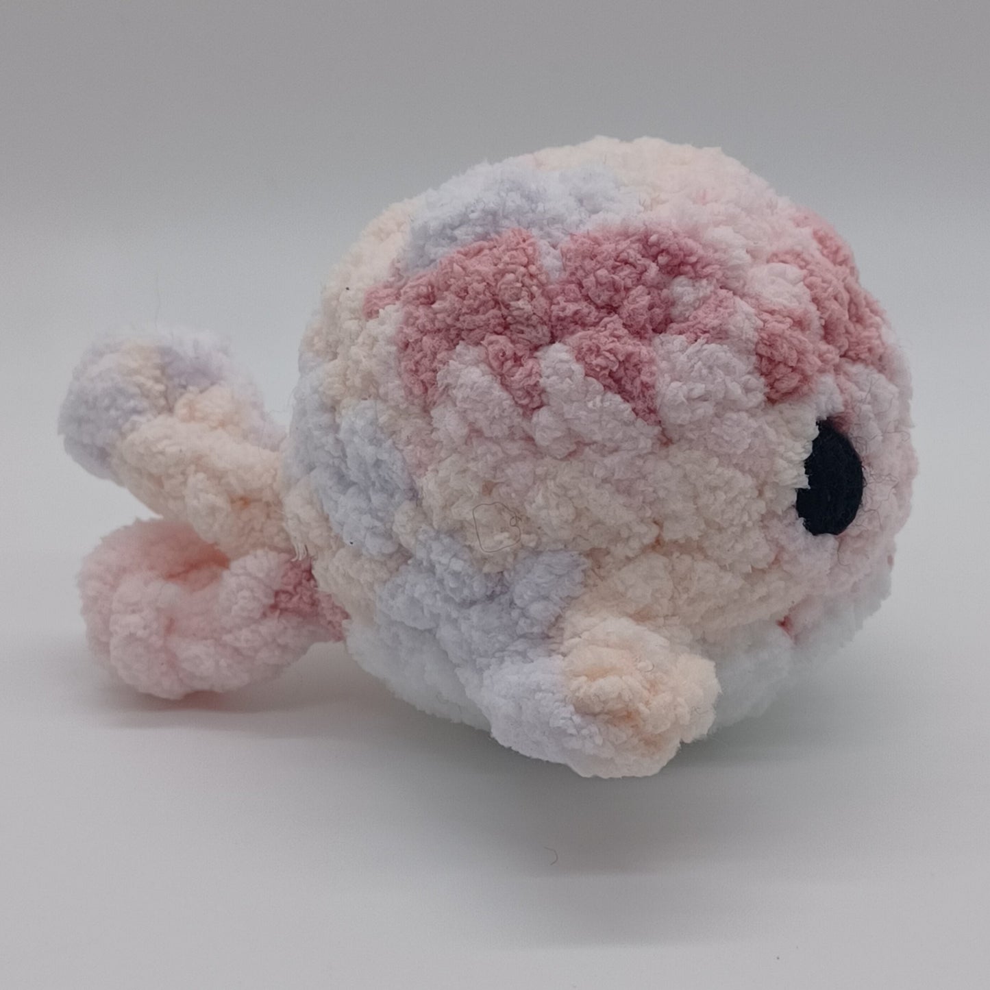 Mini Whale Plush with Yarn Eyes