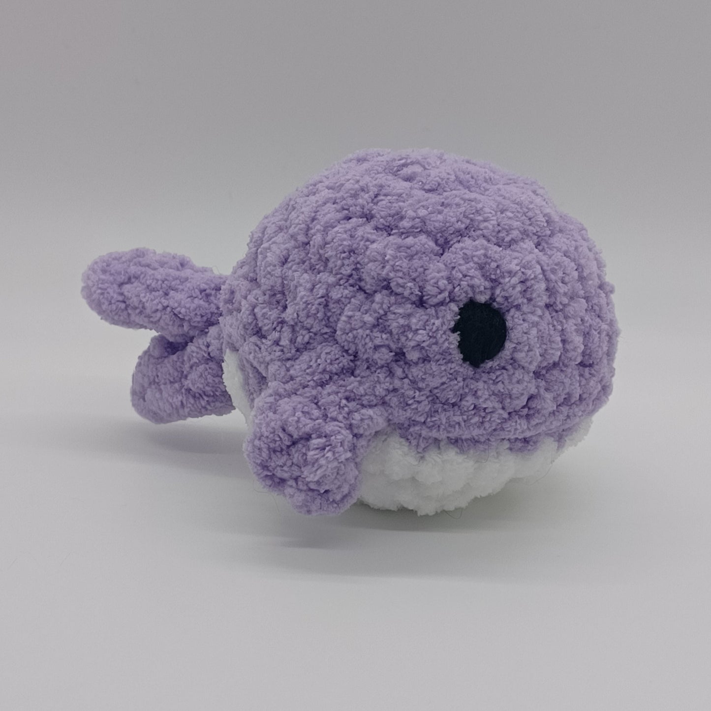 Mini Whale Plush with Yarn Eyes