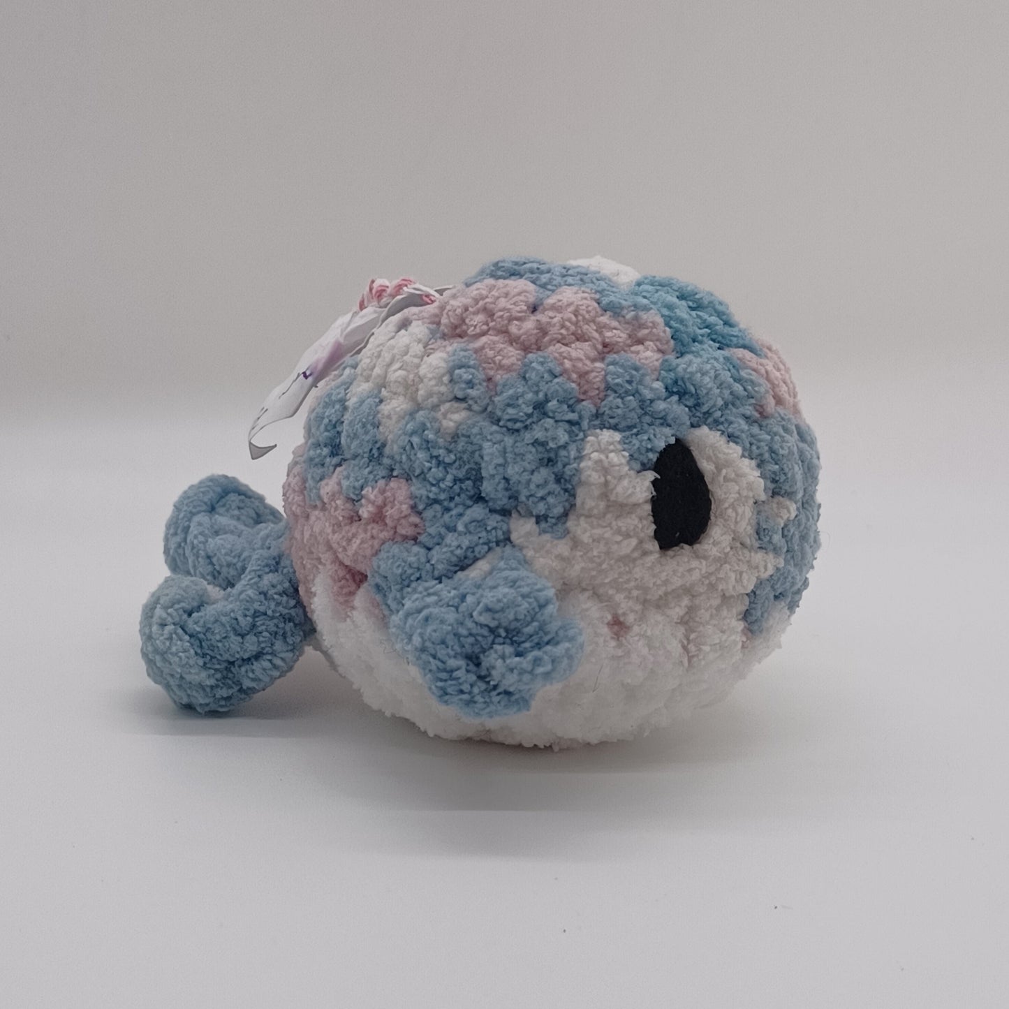 Mini Whale Plush with Yarn Eyes