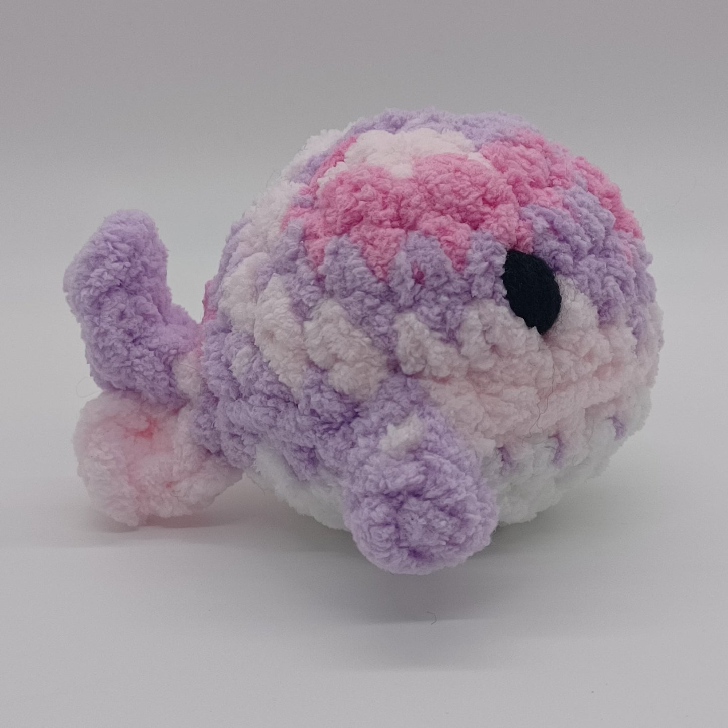 Mini Whale Plush with Yarn Eyes