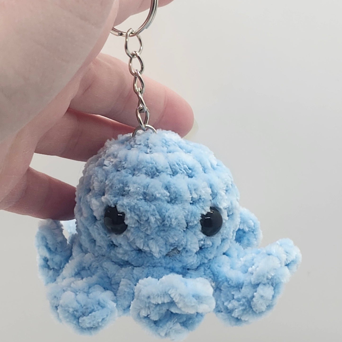 Chenille Octopus Keychain