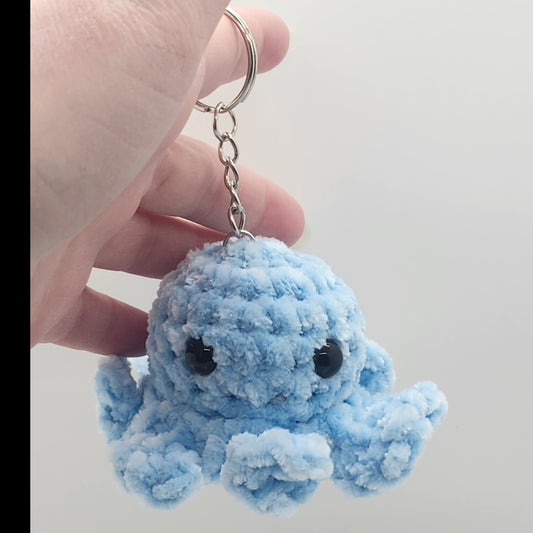 Chenille Octopus Keychain
