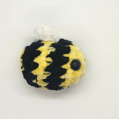 Black Stripe Bee Keychain