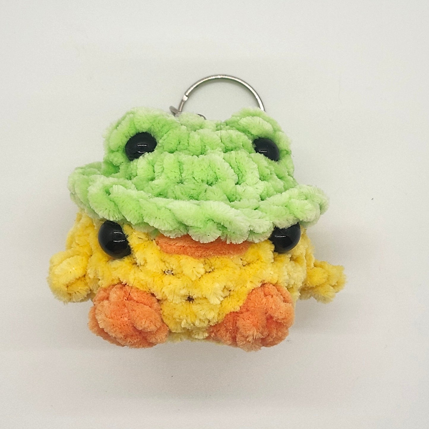 Chick in Frog Hat Keychain