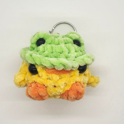 Chick in Frog Hat Keychain