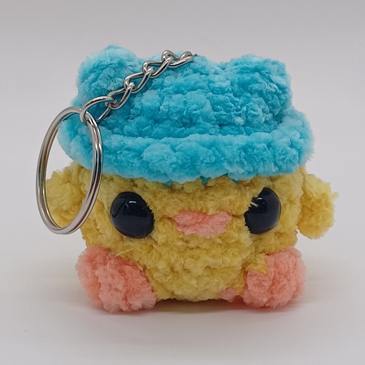 Chick in Frog Hat Keychain