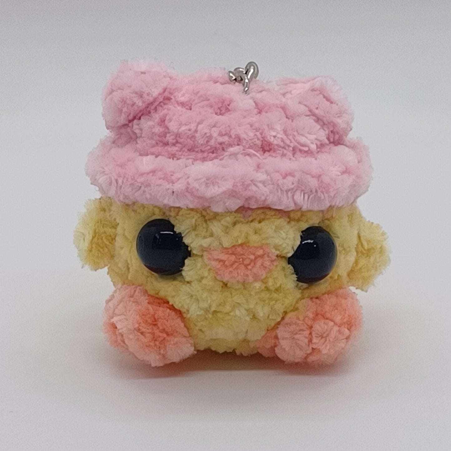 Chick in Frog Hat Keychain