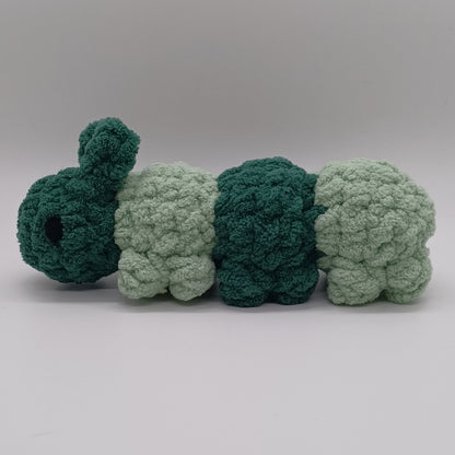 Caterpillar Plush with Yarn Eyes