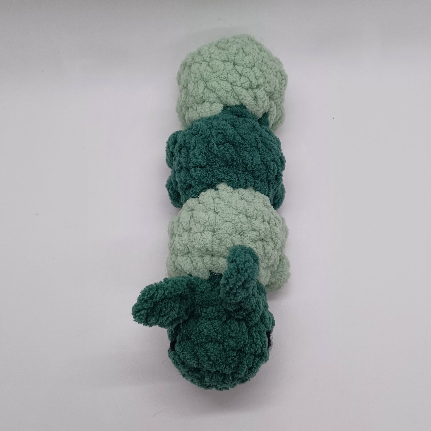 Caterpillar Plush with Yarn Eyes