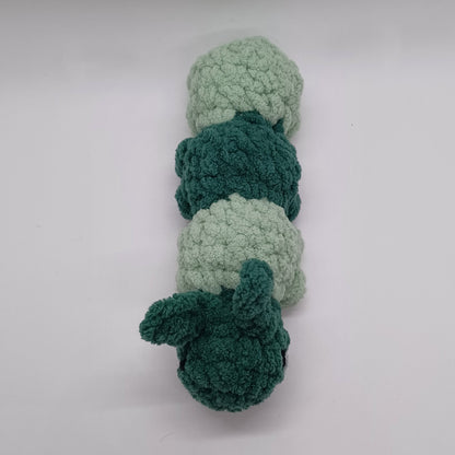 Caterpillar Plush with Yarn Eyes