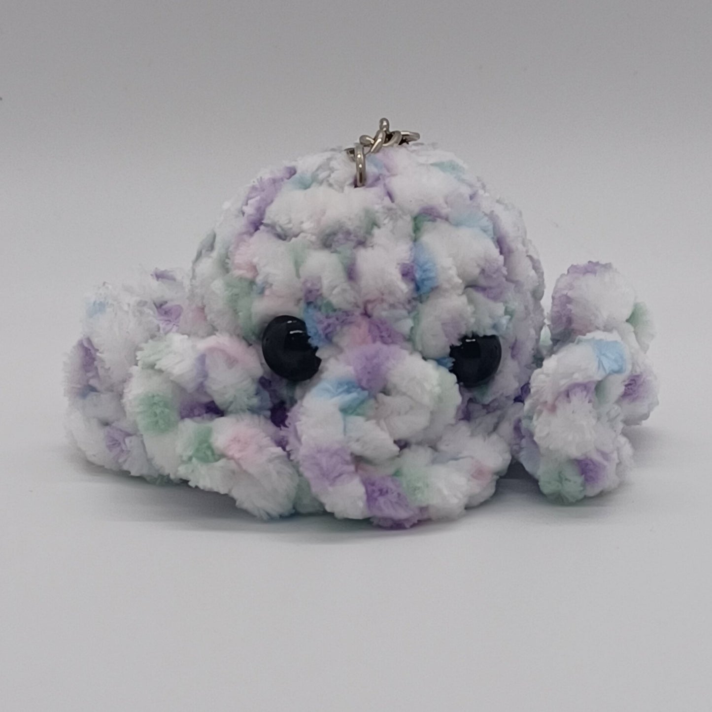 Chenille Octopus Keychain