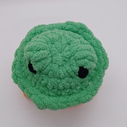 Mini Chick In Frog Hat Plush