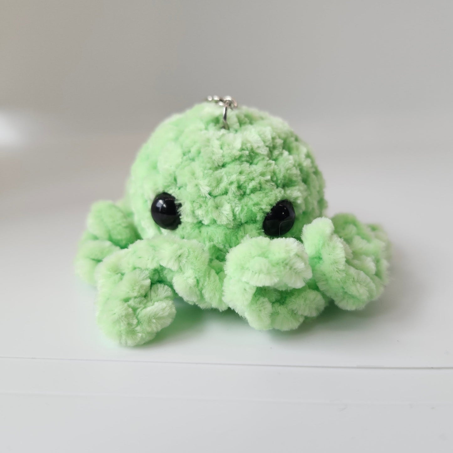 Chenille Octopus Keychain