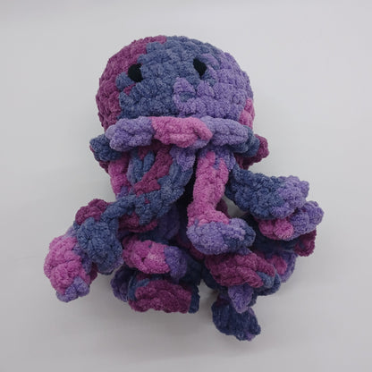 Small Jellyfish Plush with Yarn Eyes