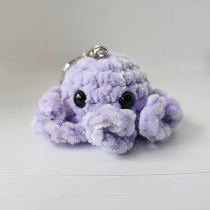 Chenille Octopus Keychain