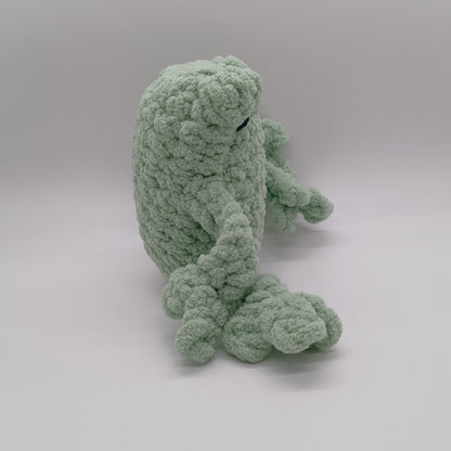 Small Leggy Frog Plush With Yarn Eyes