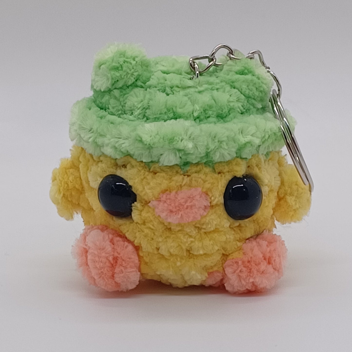 Chick in Frog Hat Keychain