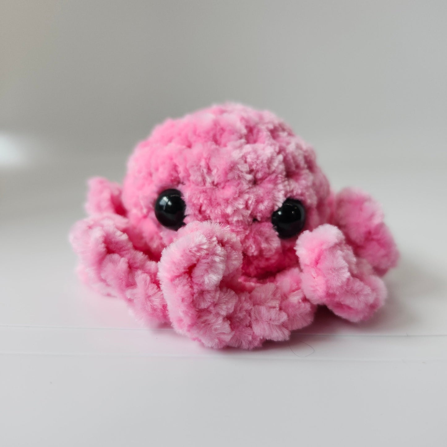 Chenille Octopus Keychain