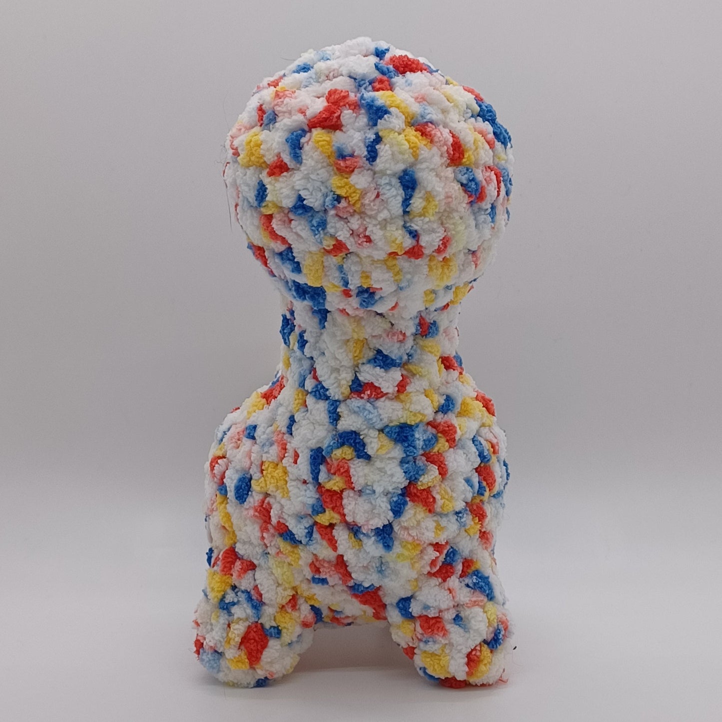 Small Long Neck Dino Plush with Yarn Eyes