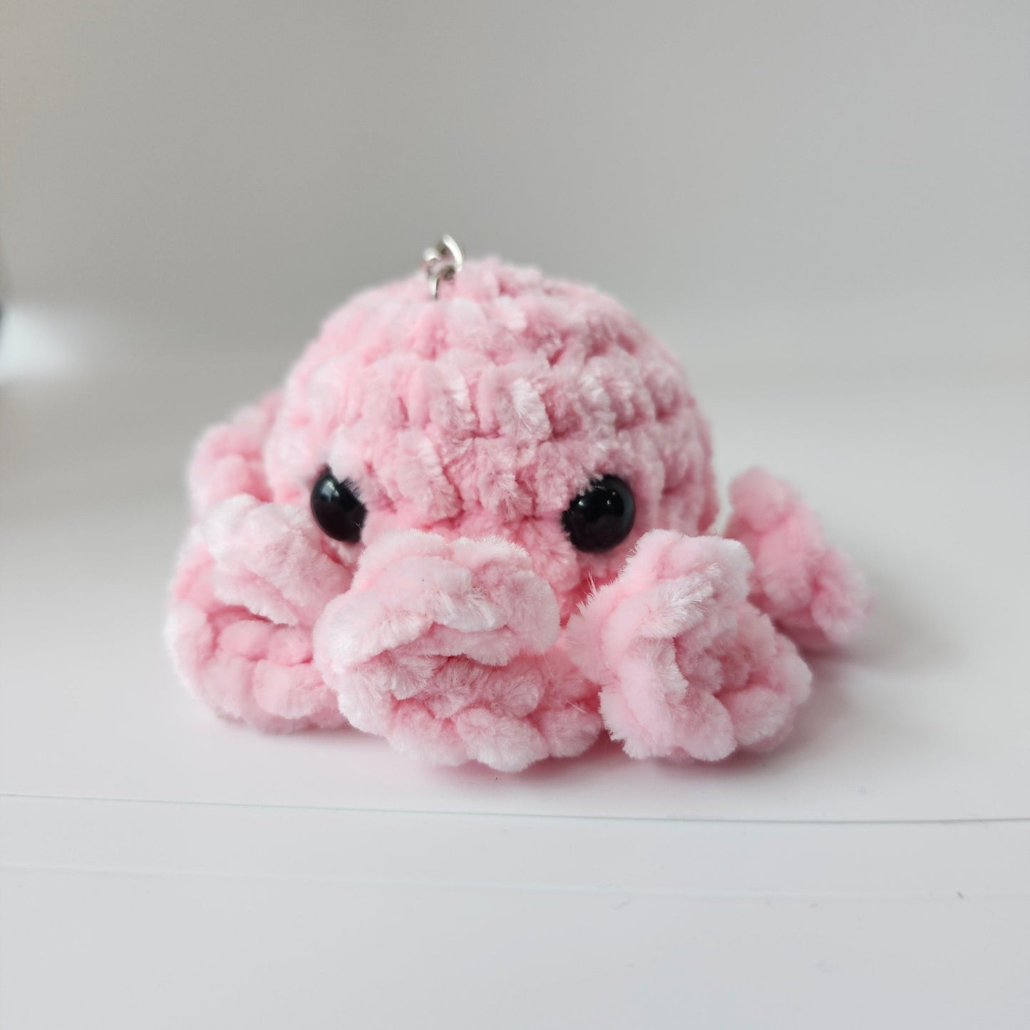 Chenille Octopus Keychain