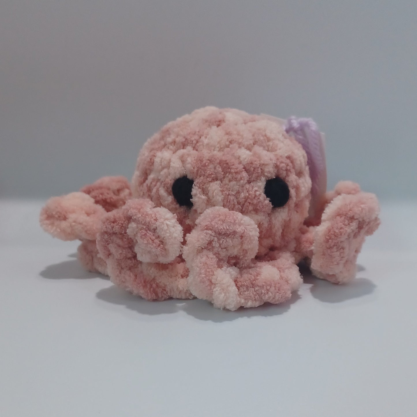 Mini Octopus Plush With Yarn Eyes