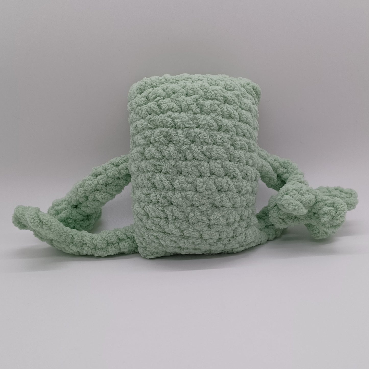 Small Leggy Frog Plush With Yarn Eyes