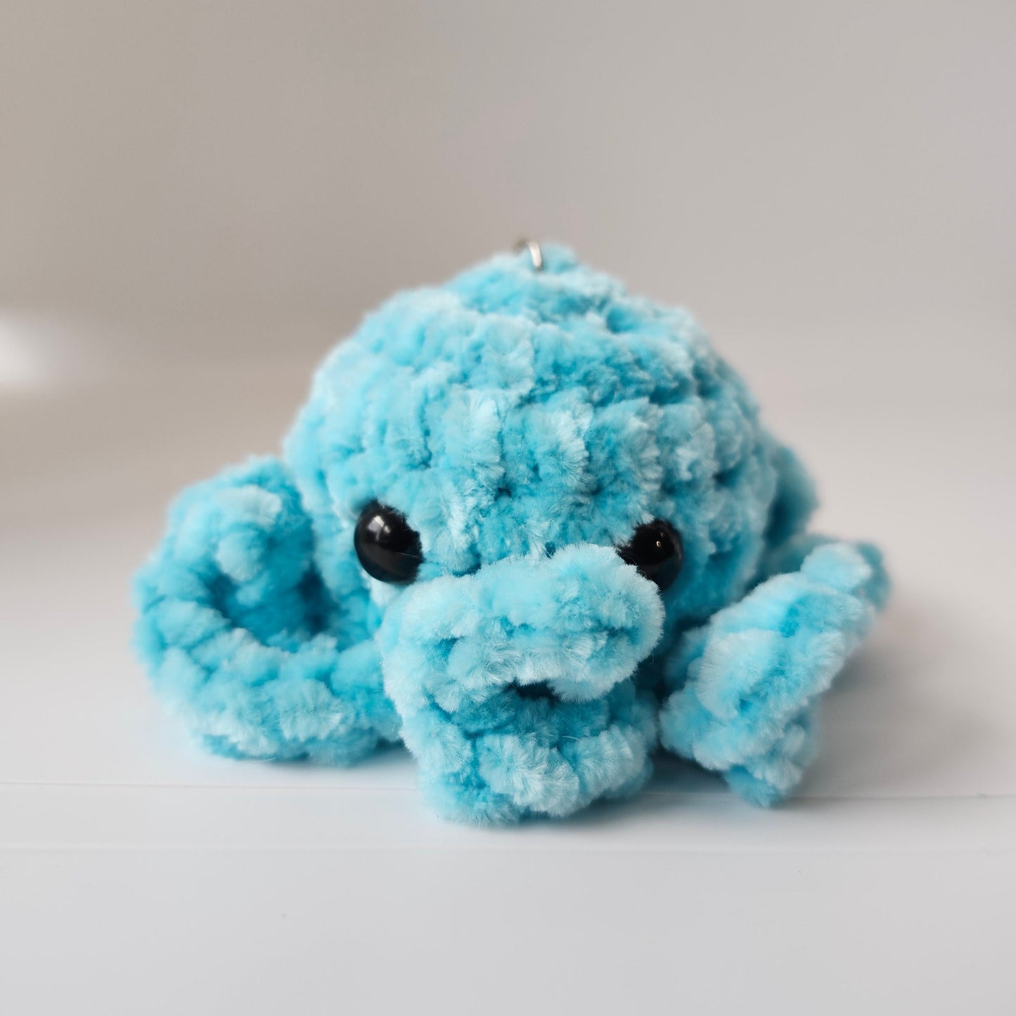 Chenille Octopus Keychain