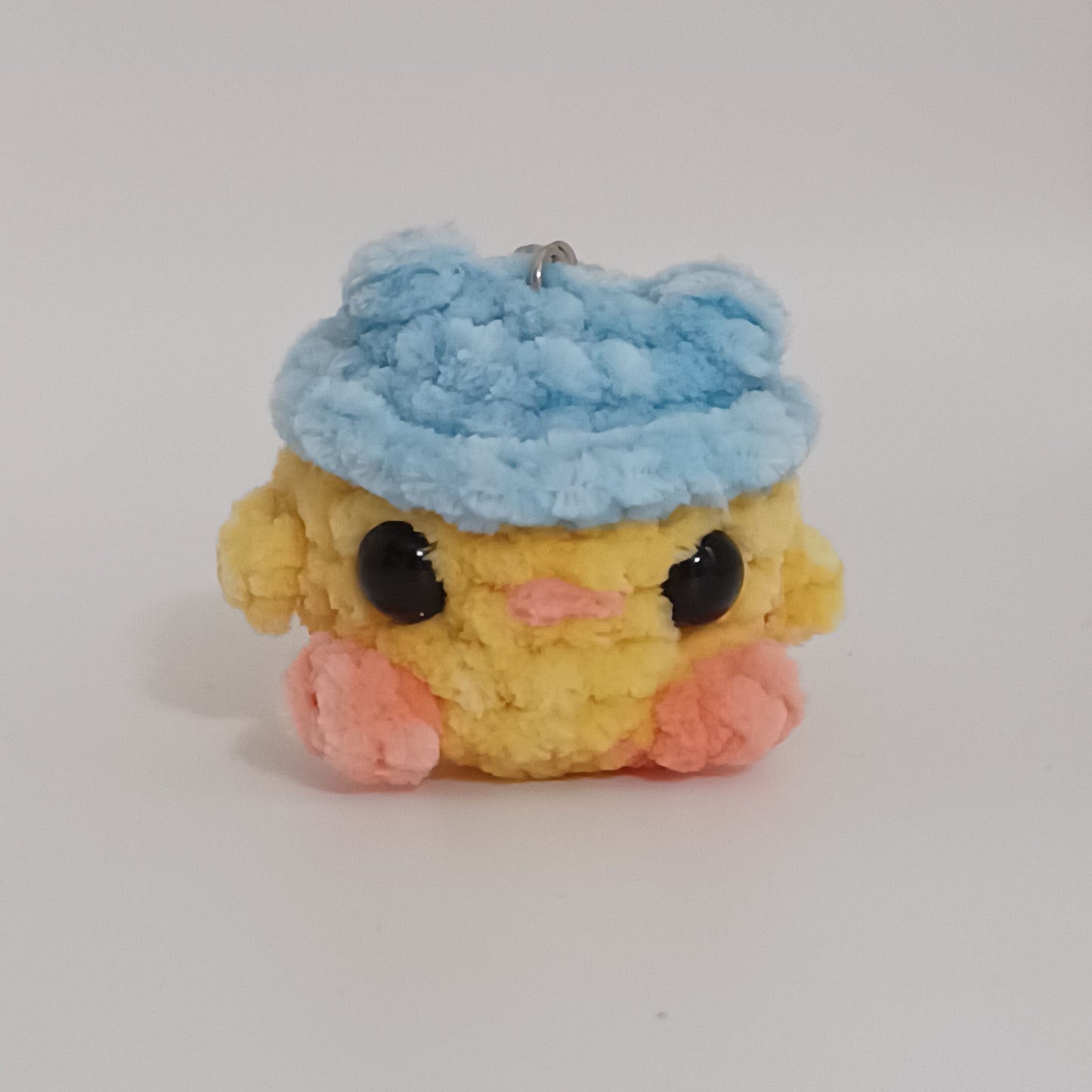 Chick in Frog Hat Keychain
