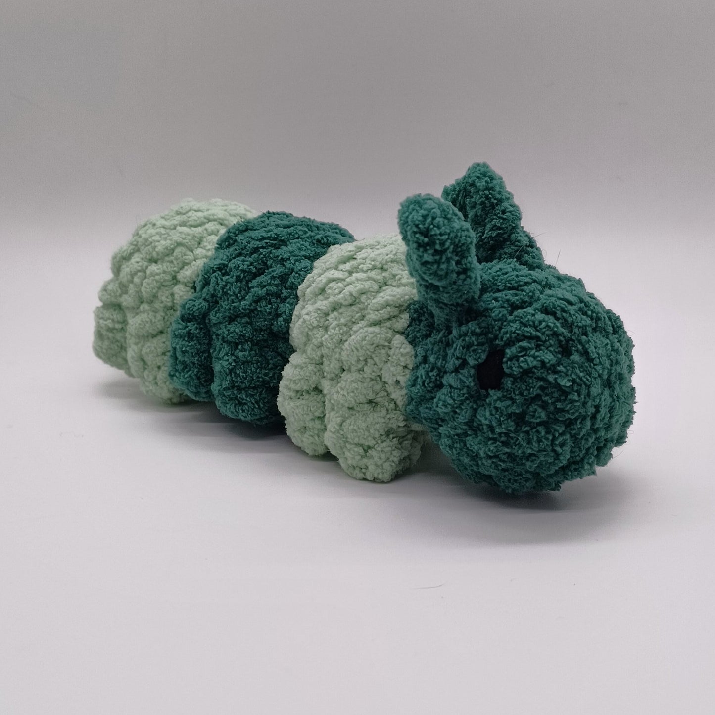 Caterpillar Plush with Yarn Eyes