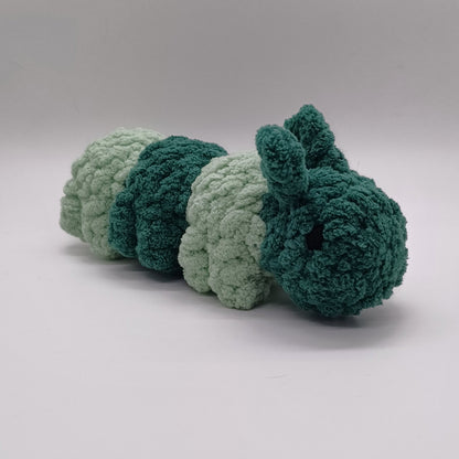 Caterpillar Plush with Yarn Eyes