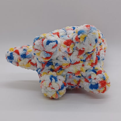 Small Long Neck Dino Plush with Yarn Eyes