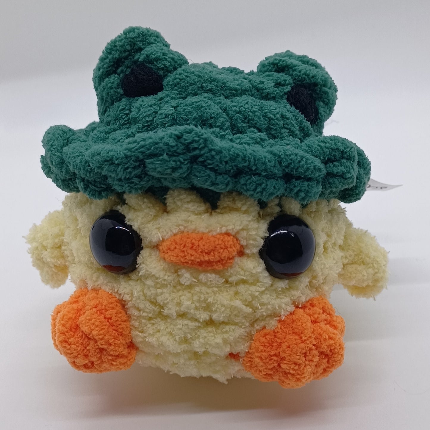 Mini Chick In Frog Hat Plush