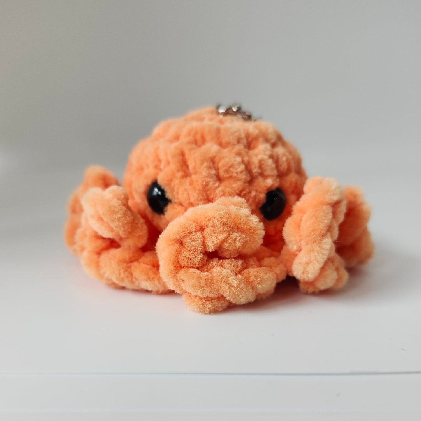 Chenille Octopus Keychain