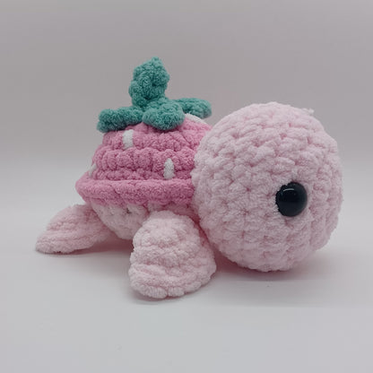 Small Strawberry Sea Turtle Plush