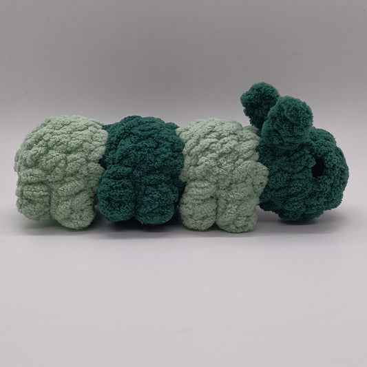 Caterpillar Plush with Yarn Eyes