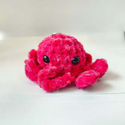 Chenille Octopus Keychain