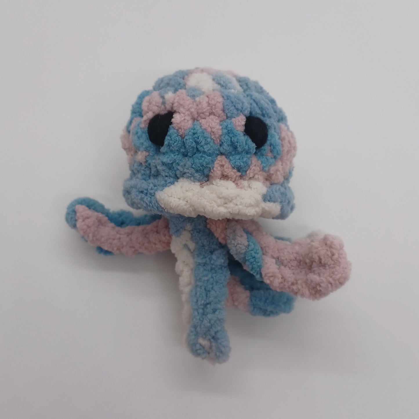 Mini Jellyfish Plush With Yarn Eyes
